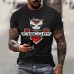 Skull Victory Motorcycle Round Neck T-shirt HF2814-03-03