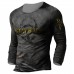 Men's Casual Loose Long Sleeve T-Shirt HF1103-03-04