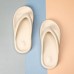 Men Lightweight Soft Sole Pure Color Indoor Flip Flops Casual Platform Slippers